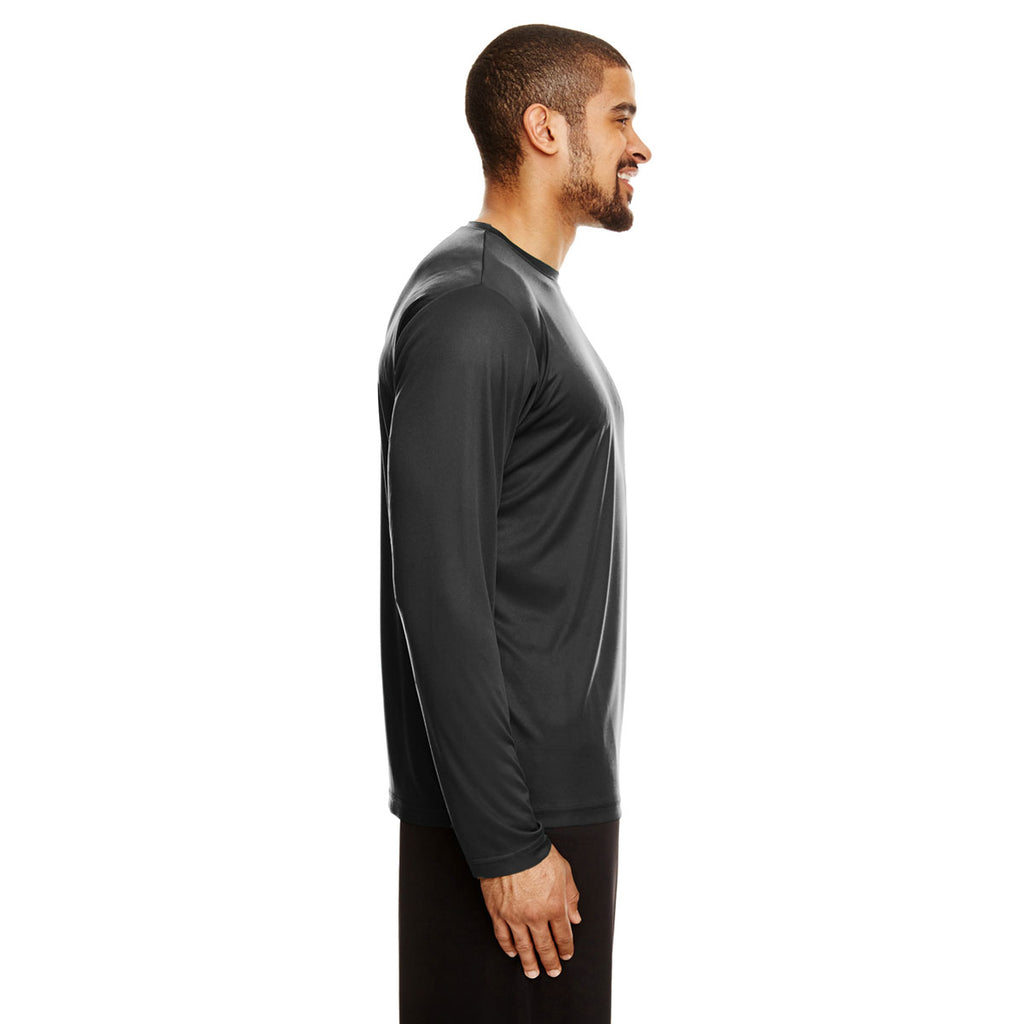 Team 365 Men's Black Zone Performance Long-Sleeve T-Shirt