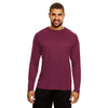 Team 365 Men's Sport Maroon Zone Performance Long-Sleeve T-Shirt