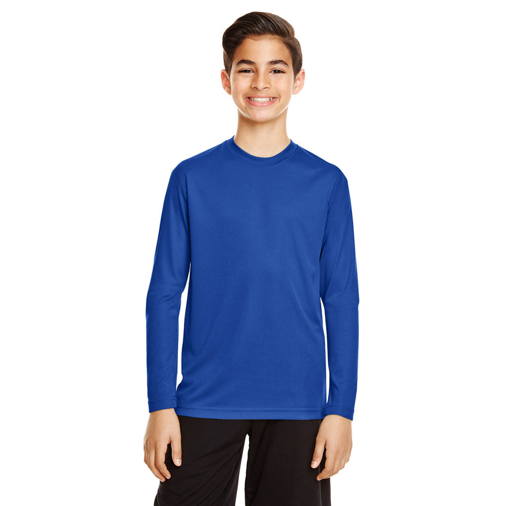 Team 365 Youth Sport Royal Zone Performance Long-Sleeve T-Shirt