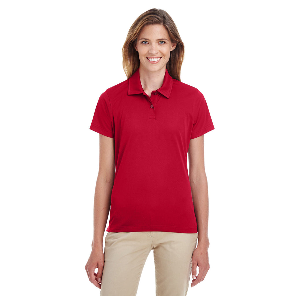 Team 365 Women's Sport Scarlet Red Command Snag-Protection Polo