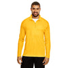 Team 365 Men's Sport Athletic Gold Zone Performance Quarter-Zip