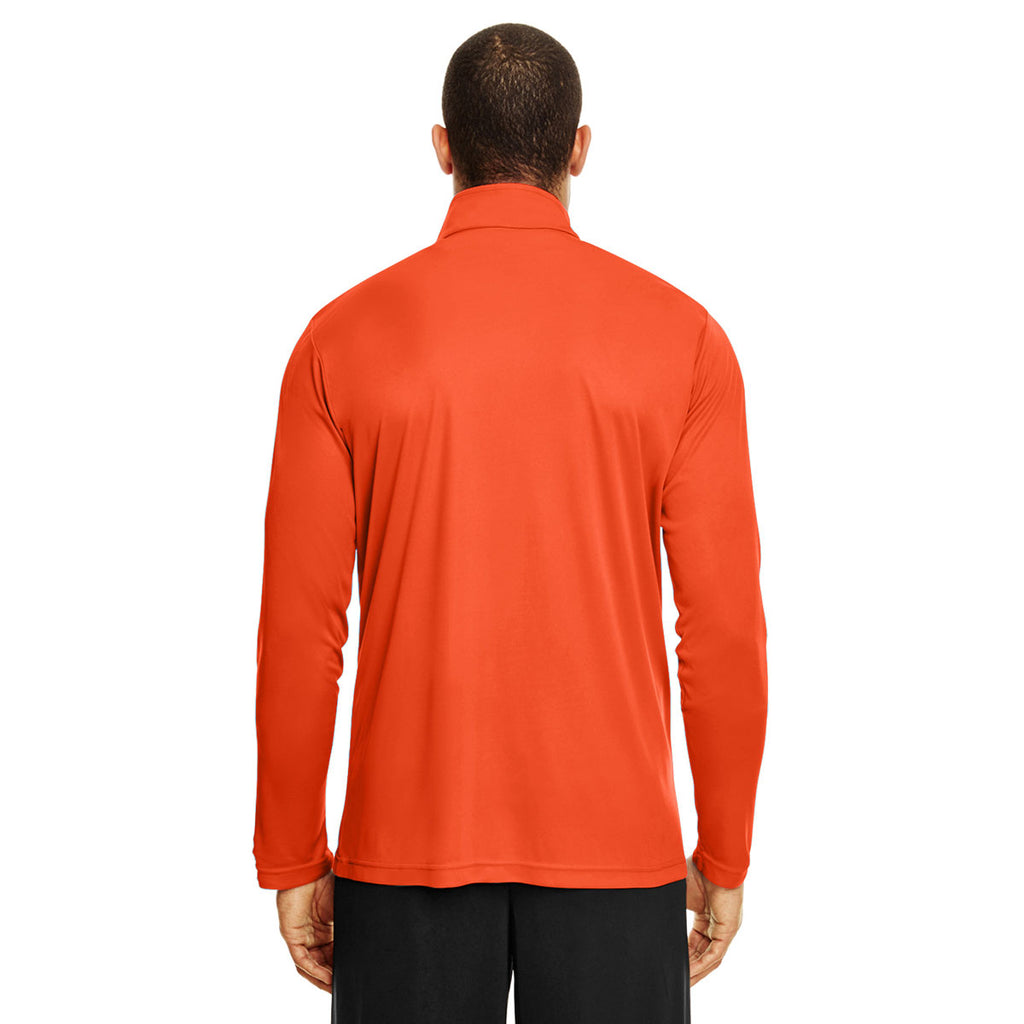 Team 365 Men's Sport Orange Zone Performance Quarter-Zip