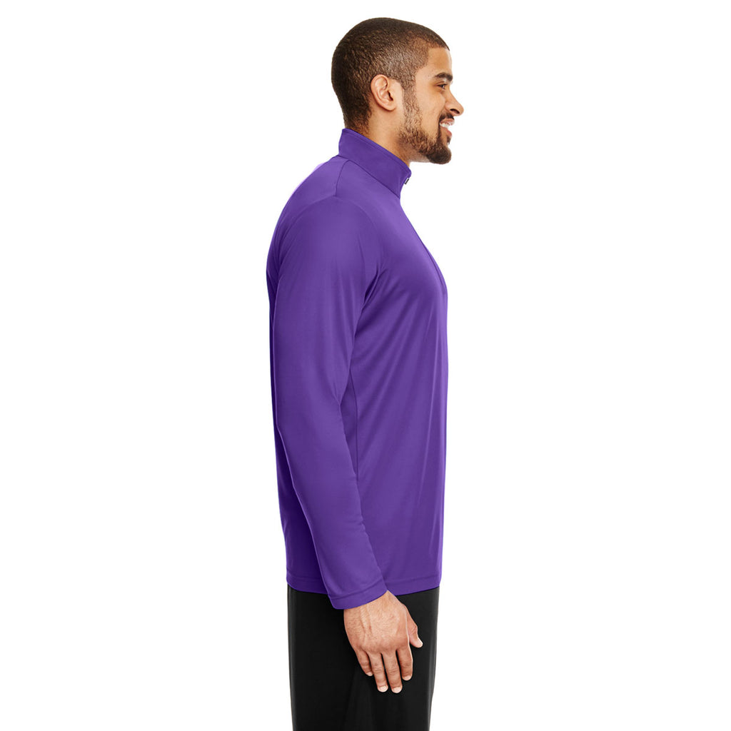 Team 365 Men's Sport Purple Zone Performance Quarter-Zip