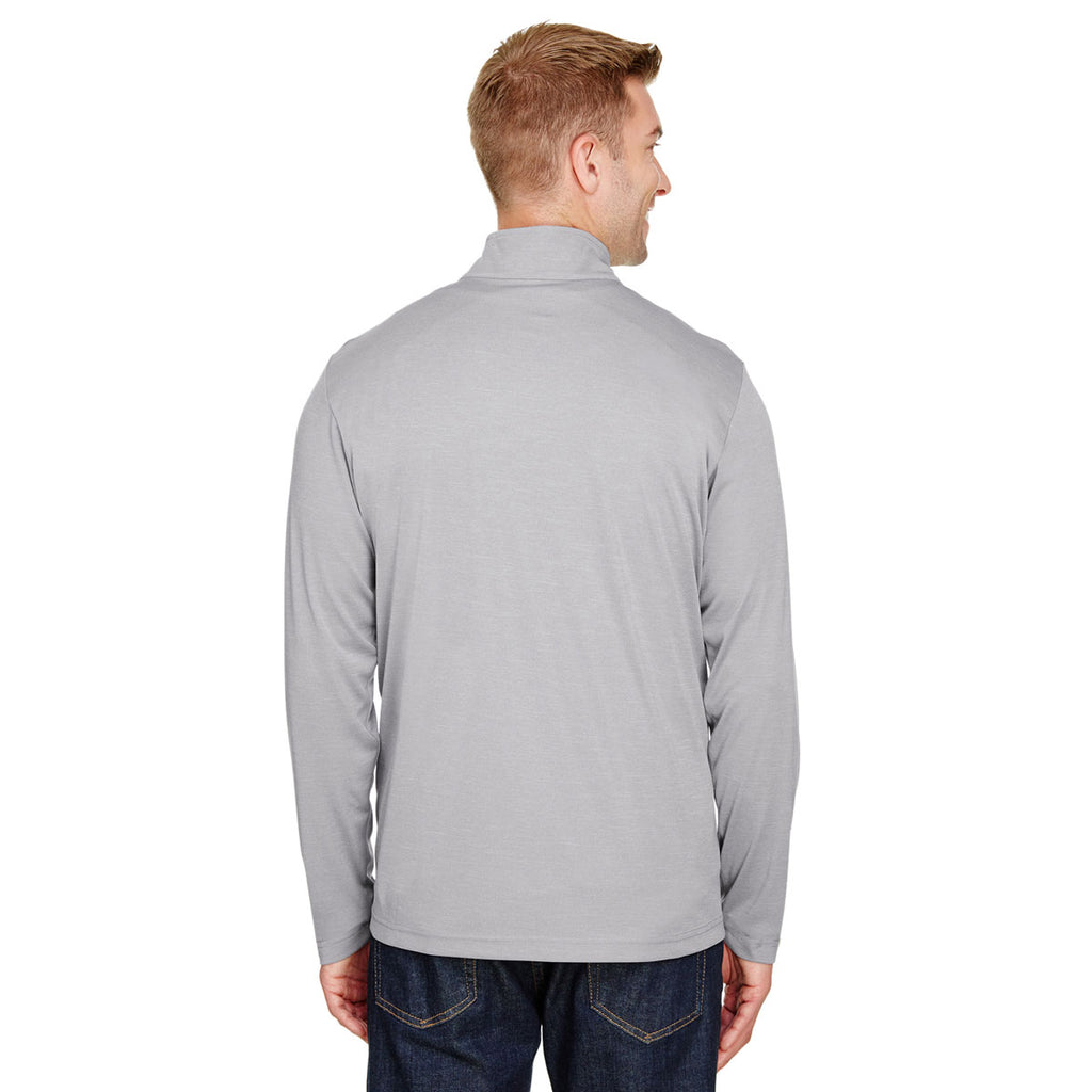 Team 365 Men's Athletic Heather Zone Sonic Heather Performance Quarter-Zip