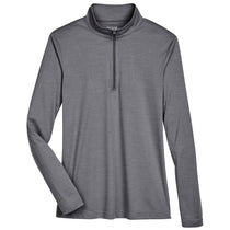 Team 365 Women's Dark Grey Heather Zone Sonic Heather Performance Quarter-Zip