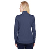 Team 365 Women's Sport Dark Navy Heather Zone Sonic Heather Performance Quarter-Zip