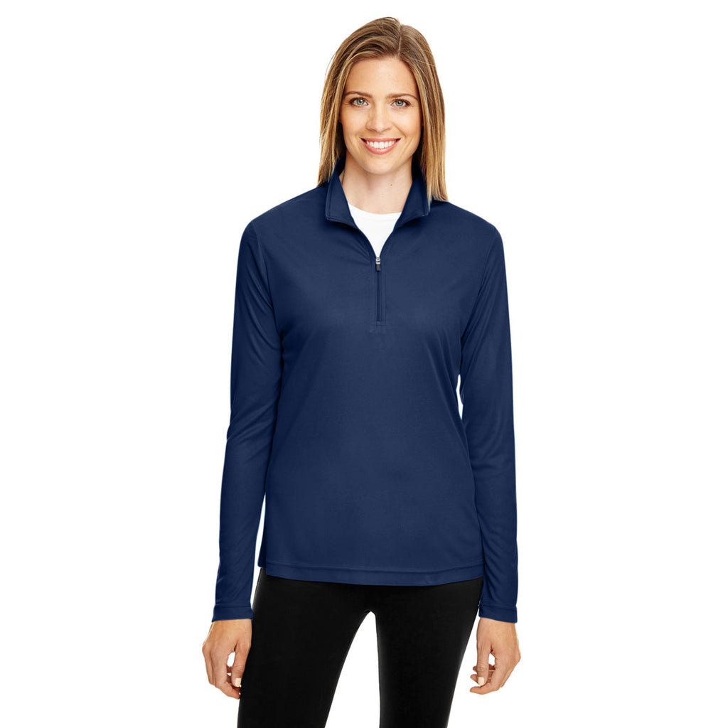 Team 365 Women's Sport Dark Navy Zone Performance Quarter-Zip