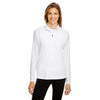 Team 365 Women's White Zone Performance Quarter-Zip