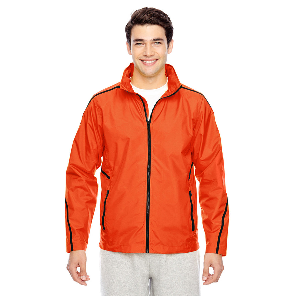 Team 365 Men's Sport Orange Conquest Jacket with Mesh Lining