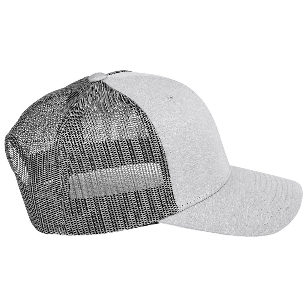 Team 365 Athletic Heather/Sport Graphite Zone Sonic Heather Trucker Cap