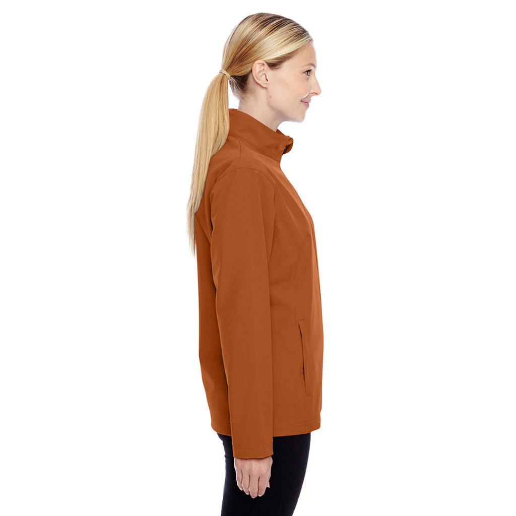 Team 365 Women's Sport Burnt orange Leader Soft Shell Jacket