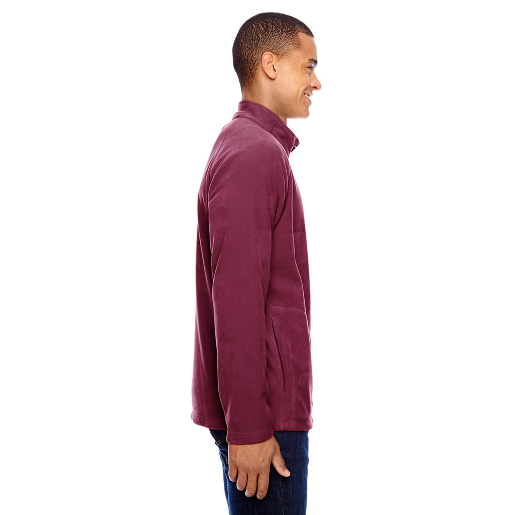 Team 365 Men's Sport Maroon Campus Microfleece Jacket