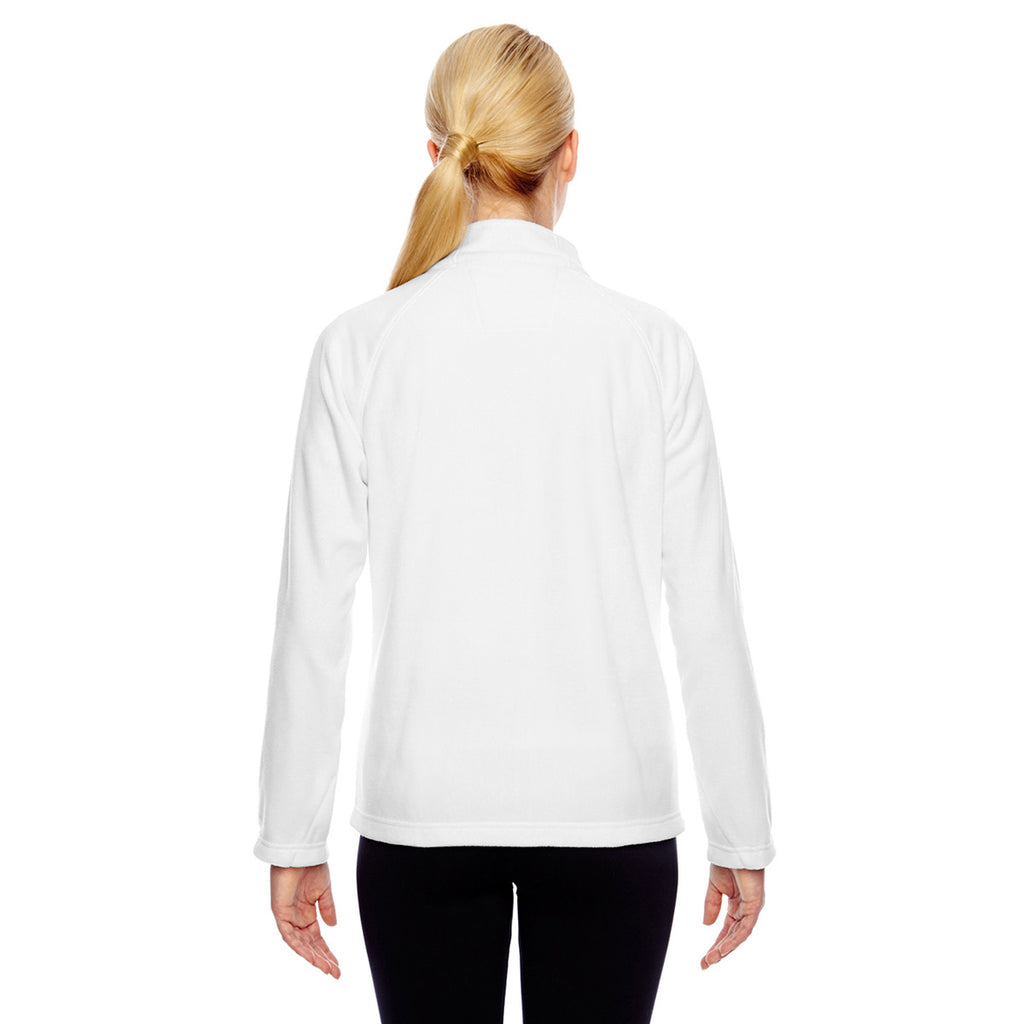 Team 365 Women's White Campus Microfleece Jacket