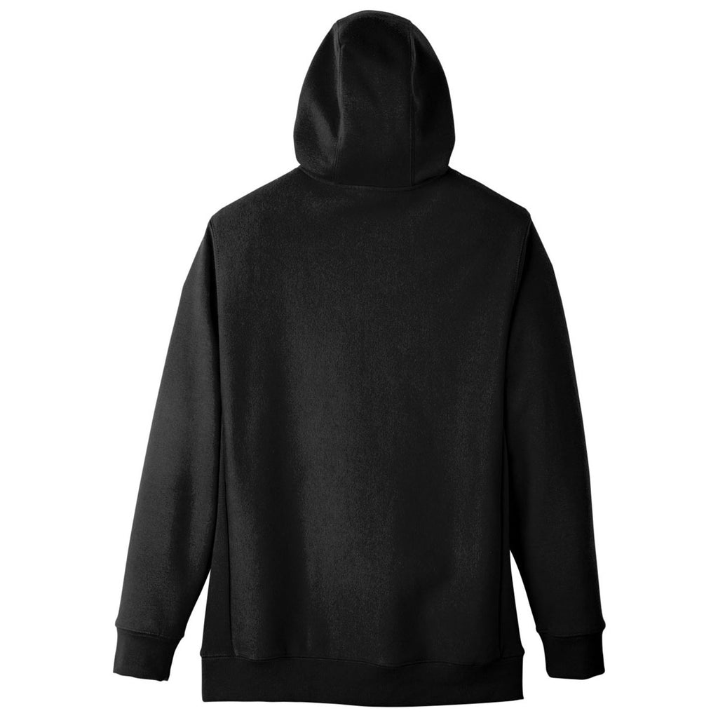 Team 365 Men's Black Zone HydroSport Heavyweight Full-Zip Hooded Sweatshirt