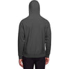 Team 365 Men's Dark Grey Heather Zone HydroSport Heavyweight Full-Zip Hooded Sweatshirt