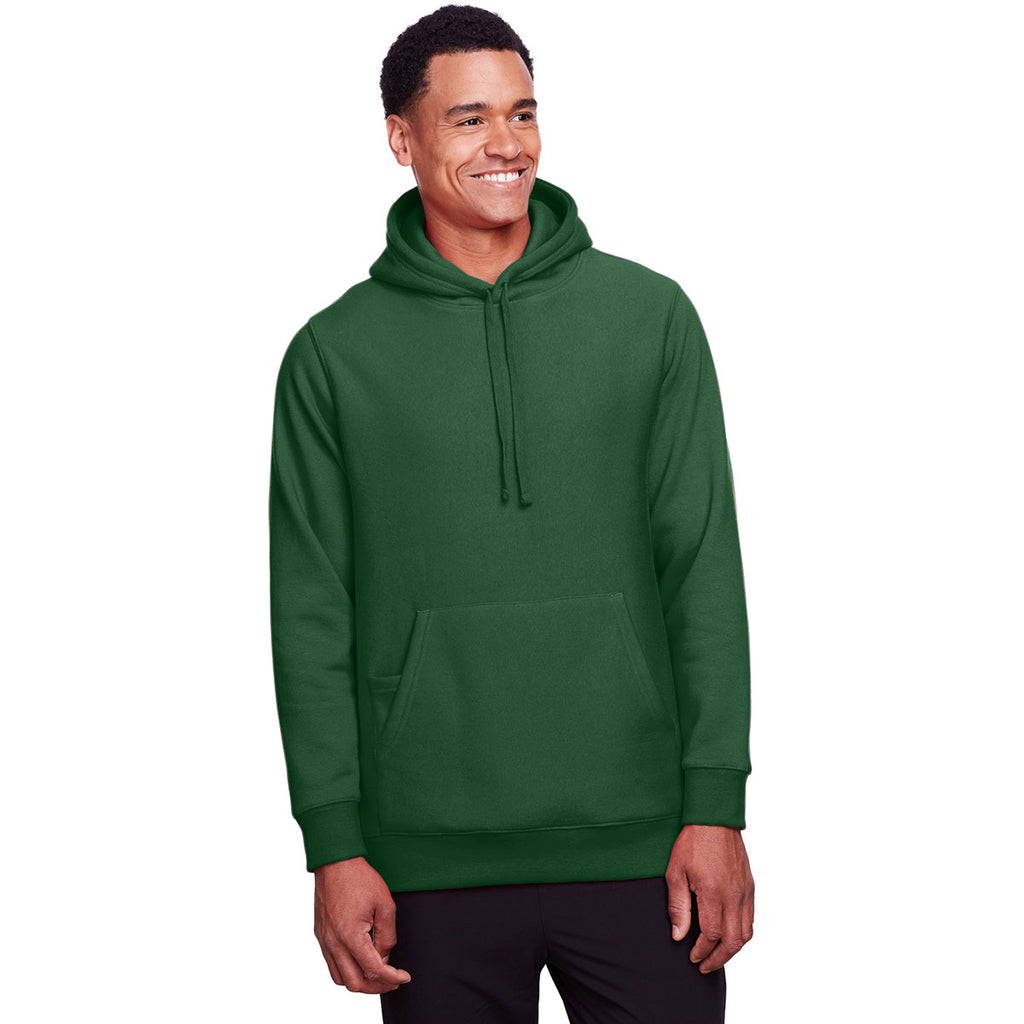 Team 365 Unisex Sport Dark Green Zone HydroSport Heavyweight Pullover Hooded Sweatshirt