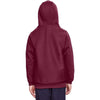 Team 365 Youth Sport Dark Maroon Zone HydroSport Heavyweight Pullover Hooded Sweatshirt