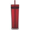 Gold Bond Inc Red 16 oz Tube Tumbler with Straw