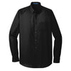 Port Authority Men's Deep Black Tall Long Sleeve Carefree Poplin Shirt