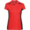 Stormtech Women's Scarlet/Black Match Technical Polo