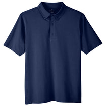 UltraClub Men's Navy Lakeshore Stretch Cotton Performance Polo