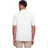 UltraClub Men's White Lakeshore Stretch Cotton Performance Polo