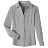 UltraClub Women's Silver Bradley Performance Woven Shirt