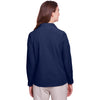 UltraClub Women's Navy Bradley Performance Woven Shirt