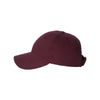 Valucap Maroon Unstructured Washed Chino Twill Cap