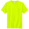 Volunteer Knitwear Unisex Safety Green All-American Pocket Tee