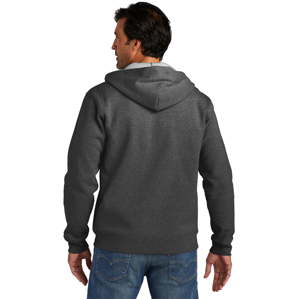 Volunteer Knitwear Men's Charcoal Heather Chore Fleece Full-Zip Hoodie