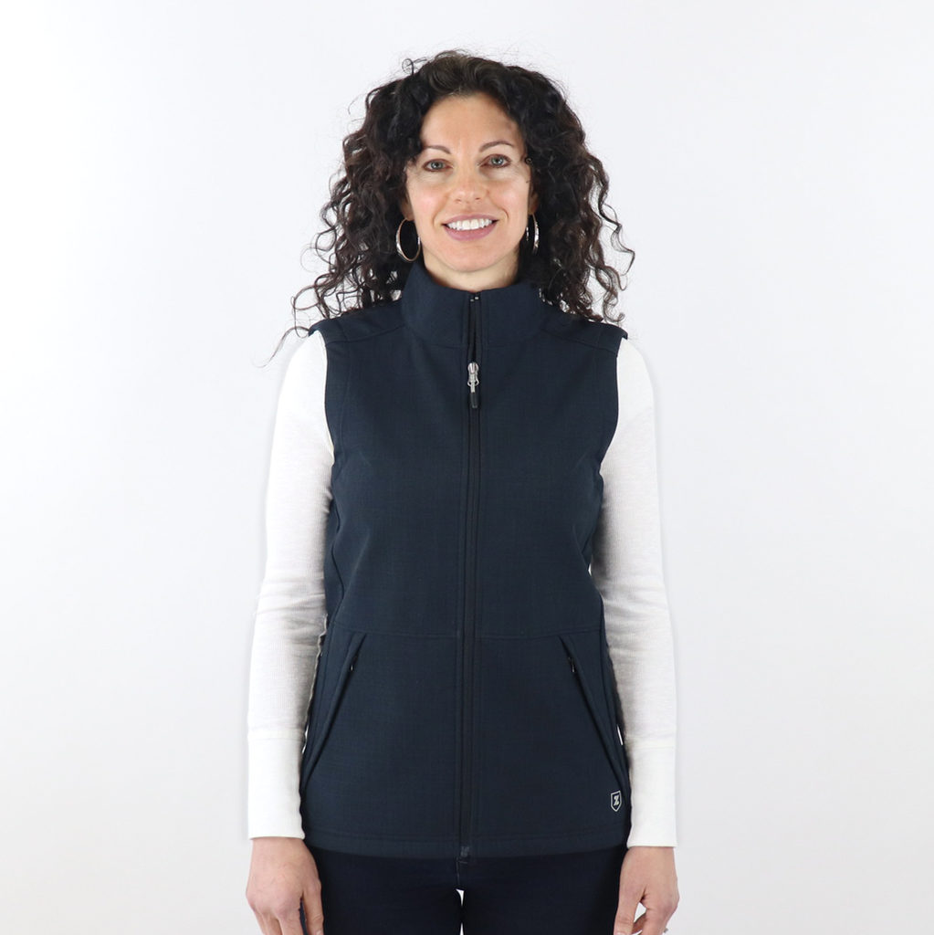 48-Hour Zusa Women's Black Cross-Hatch Wanderlust Vest