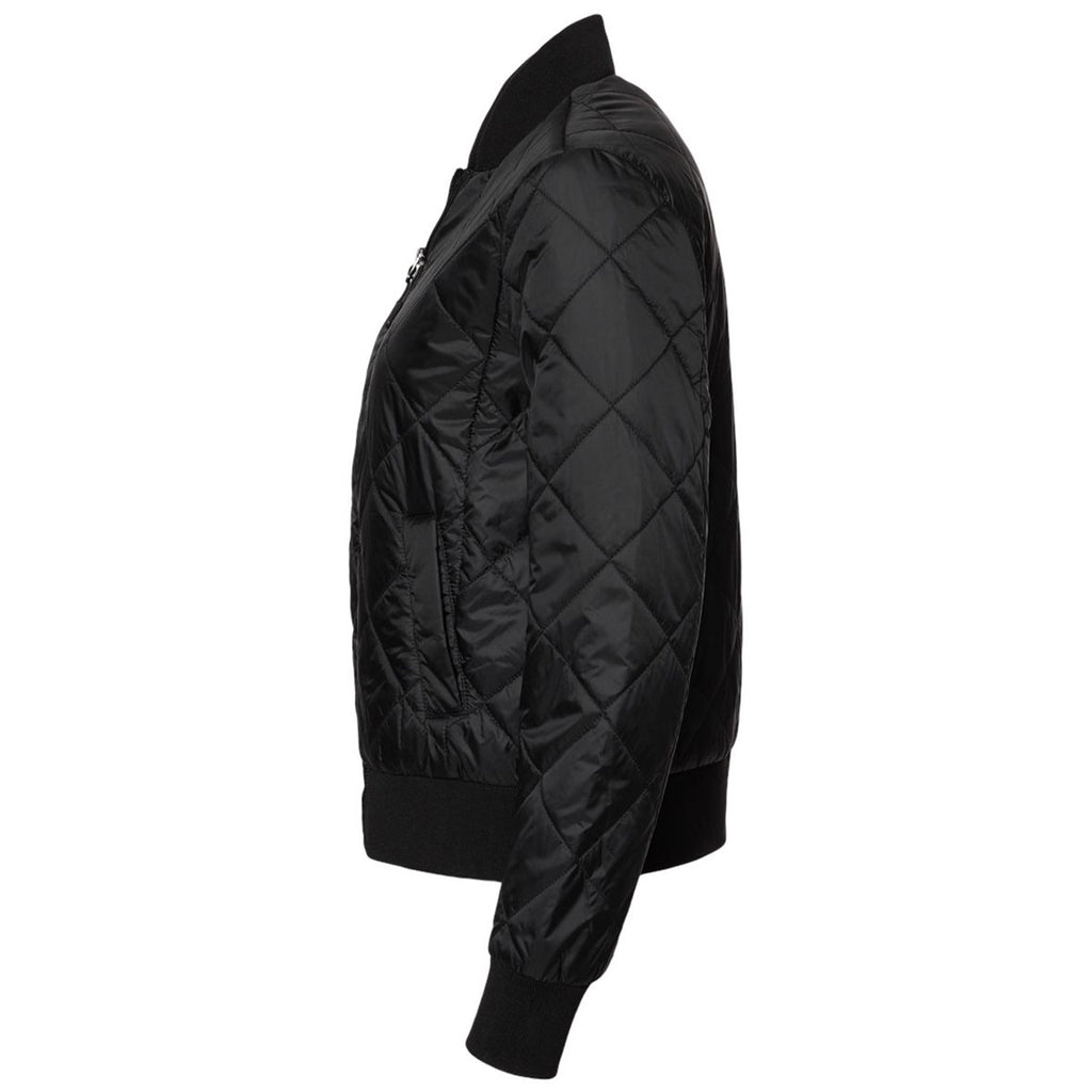 Weatherproof Women's Black Heat Last Quilted Packable Bomber