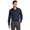 Port Authority Men's River Blue Navy City Stretch Shirt