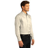 Port Authority Men's Ecru Long Sleeve SuperPro React Twill Shirt