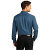 Port Authority Men's Regatta Blue Long Sleeve SuperPro React Twill Shirt