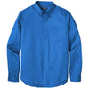 Port Authority Men's Strong Blue Long Sleeve SuperPro React Twill Shirt