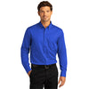 Port Authority Men's True Royal Long Sleeve SuperPro React Twill Shirt