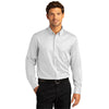 Port Authority Men's White Long Sleeve SuperPro React Twill Shirt