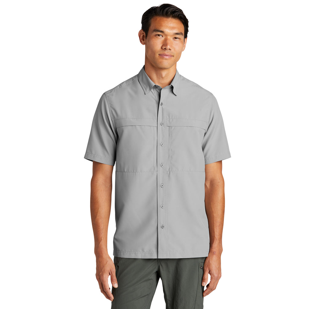 Port Authority Men's Gusty Grey Short Sleeve UV Daybreak Shirt