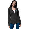 Greg Norman Women's Black/Heather Mock Neck Full Zip Jacket