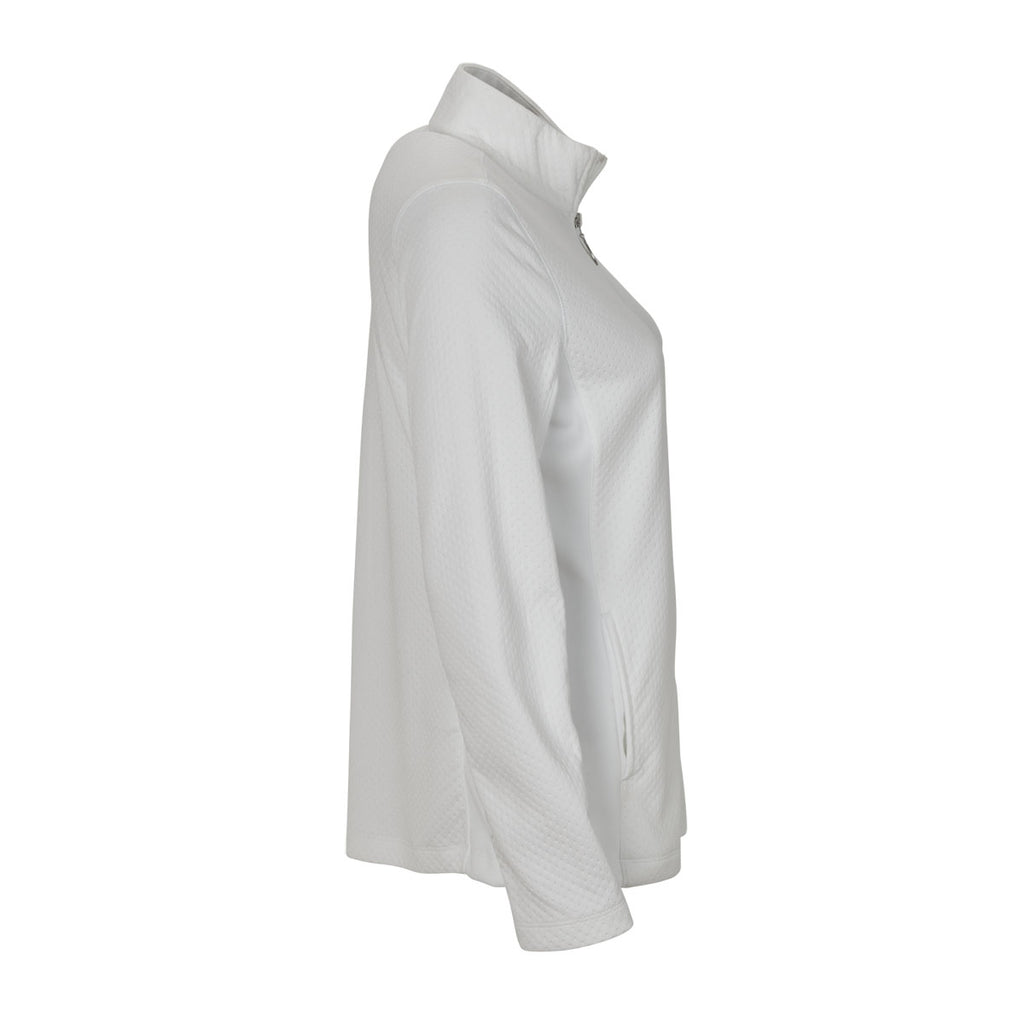 Greg Norman Women's White Embossed Dot Jacket