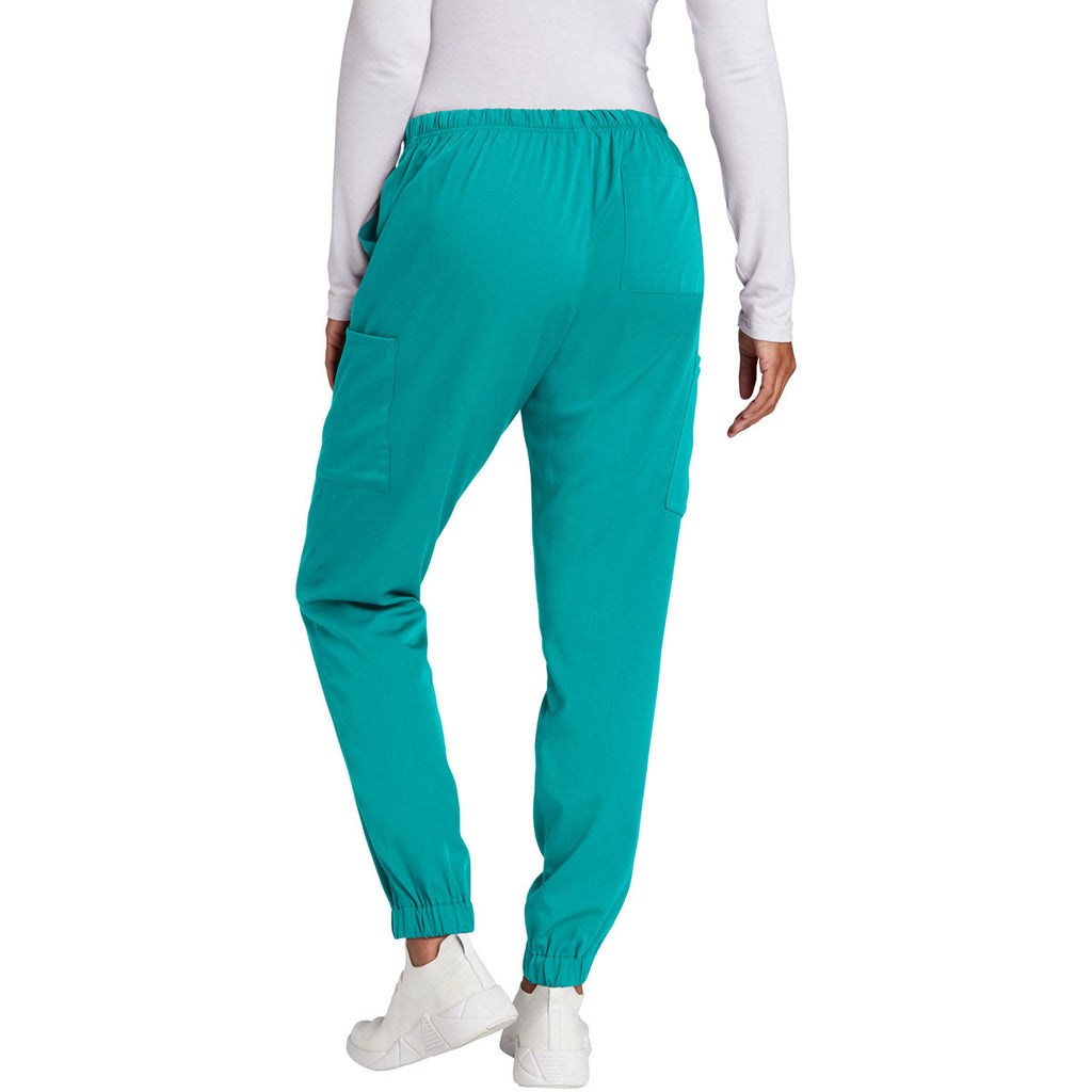 WonderWink Women's Teal Blue Premiere Flex Jogger Pant