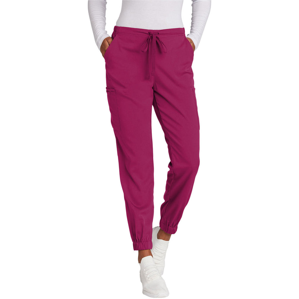 WonderWink Women's Wine Premiere Flex Jogger Pant