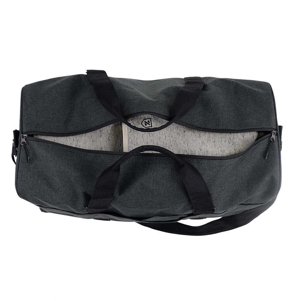 MerchPerks Zusa Black Heather Weekender Duffel