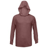 BAW Men's Heather Maroon Xtreme-Tek Long Sleeve Hood