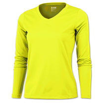 BAW Women's Neon Yellow Xtreme Tek Long Sleeve Shirt