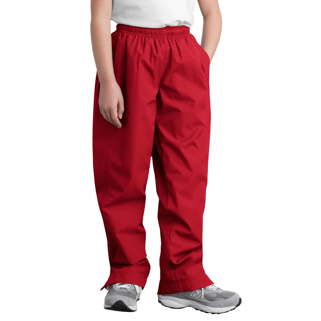 Sport-Tek Youth True Red Wind Pant