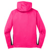 Sport-Tek Youth Neon Pink/Black Sport-Wick Fleece Colorblock Hooded Pullover