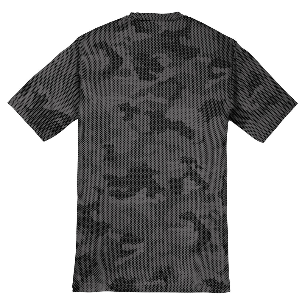 Sport-Tek Youth Iron Grey CamoHex Tee